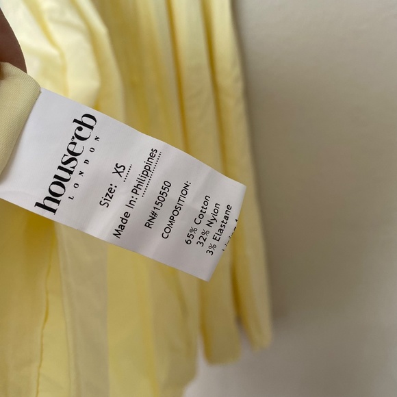 HOUSE OF CB 'Carmen' Buttercup Bustier Sundress yellow NWOT size XS - Picture 14 of 15